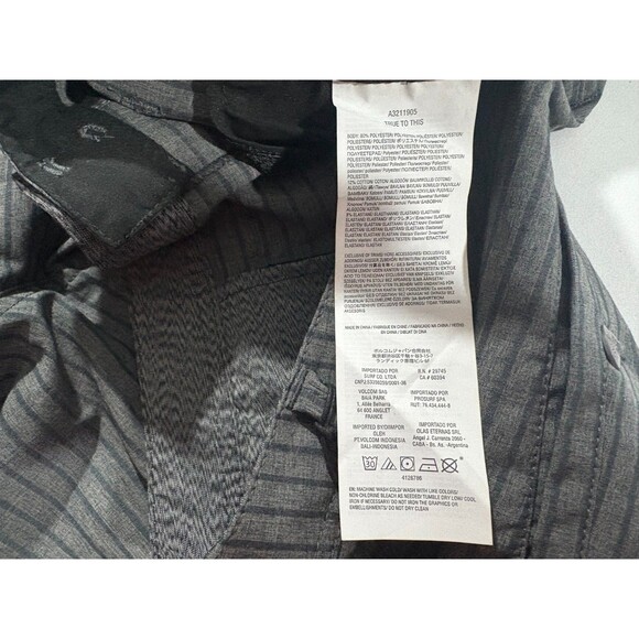 Volcom Mens Frickin SNT Static 21 Gray Stripe Modern Hybrid 10" Shorts Sz 40 NWT - Picture 11 of 16